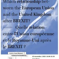 Webinaire : Quelle relation entre l’Union européenne et le Royaume-Uni après le BREXIT ?